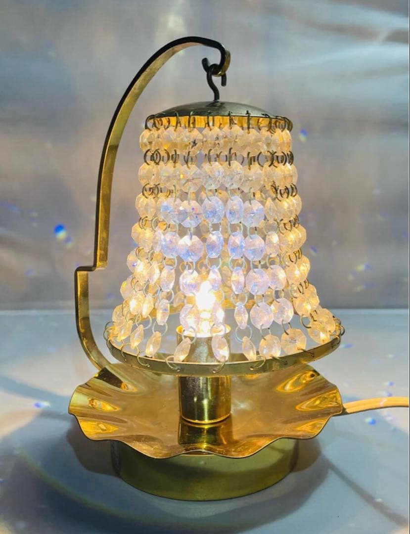 ヴィンテージ　スワロフスキーテーブルランプ