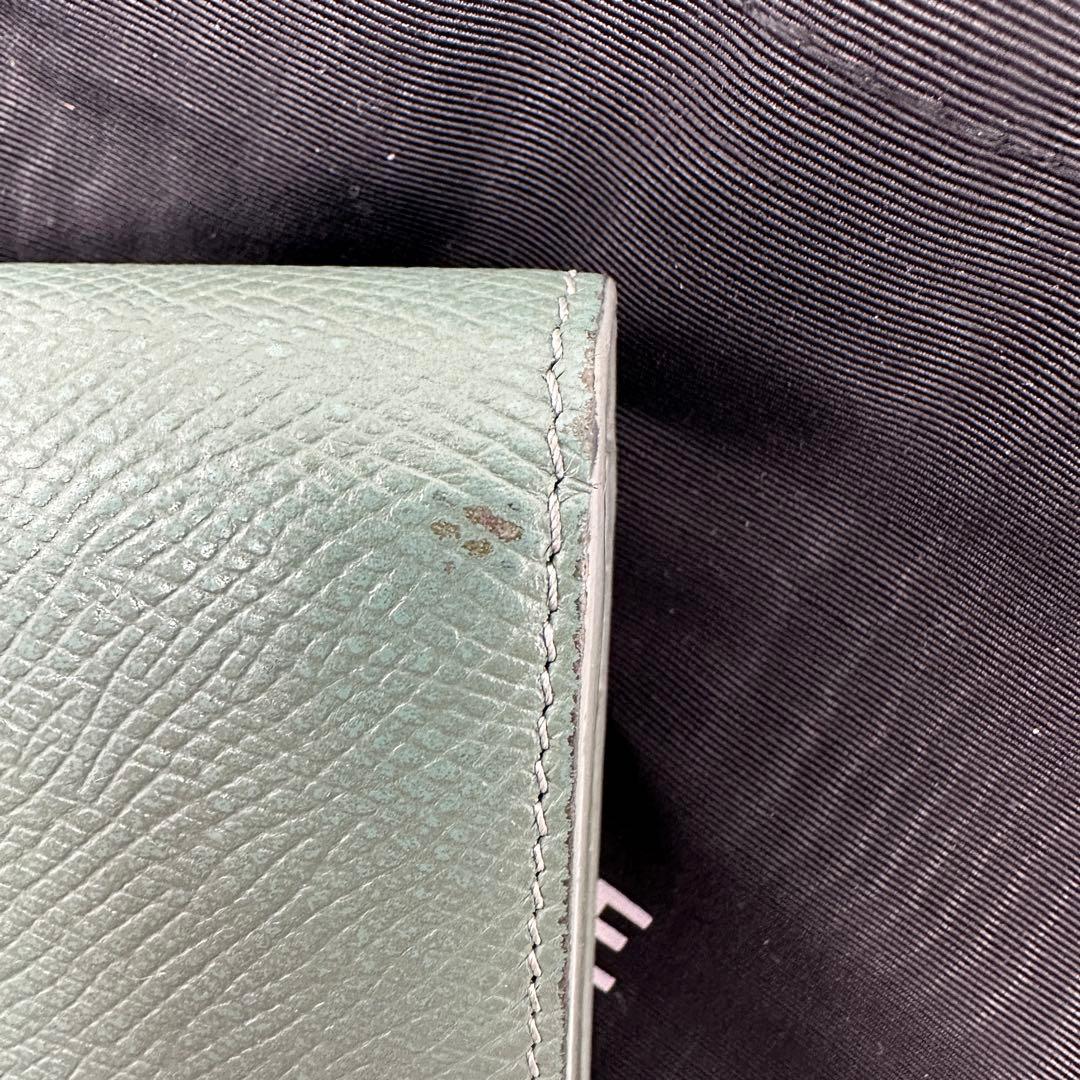 CELINE セリーヌ スモール トリフォールド ウォレット セラドン