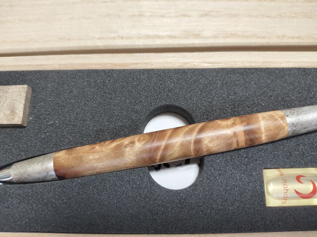 野原工芸 シャープペンシル マーブルウッド 斑紋純銀金具 新型