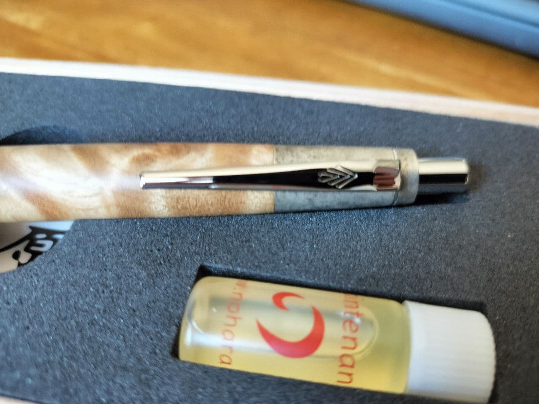 野原工芸 シャープペンシル マーブルウッド 斑紋純銀金具 新型