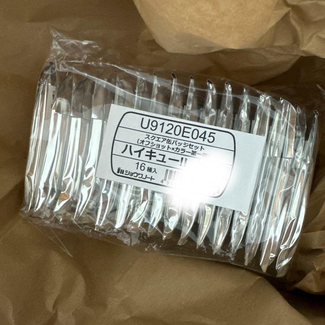 ハイキュースクエア缶バッジ　BOX（オフショット×カラー第一弾）セブンネット限定