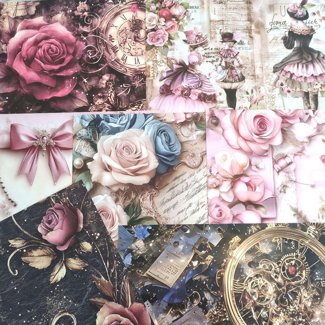 デザインペーパーꕤ︎︎４０枚 全部違うデザインꕤ︎︎おすそ分け