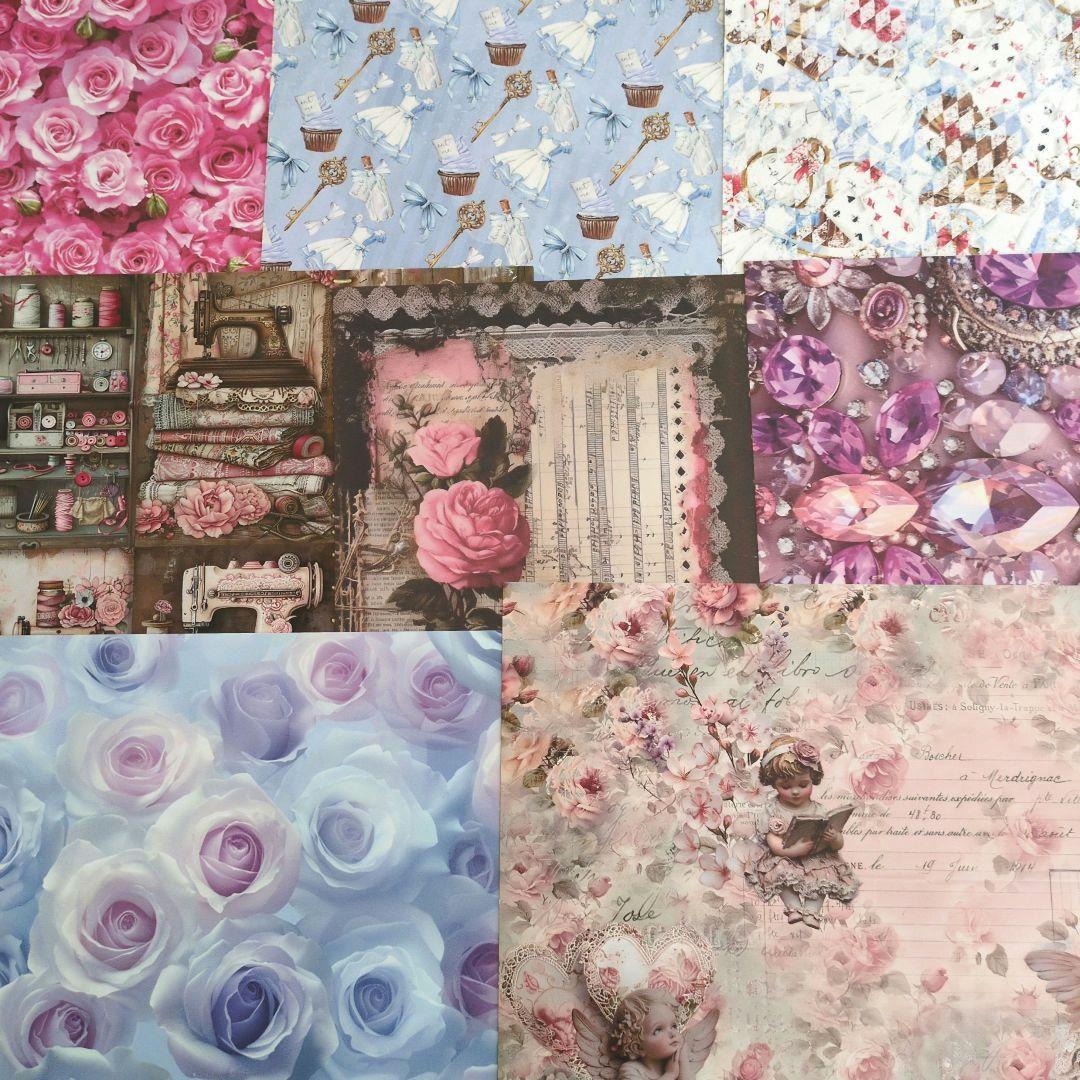 デザインペーパーꕤ︎︎４０枚 全部違うデザインꕤ︎︎おすそ分け