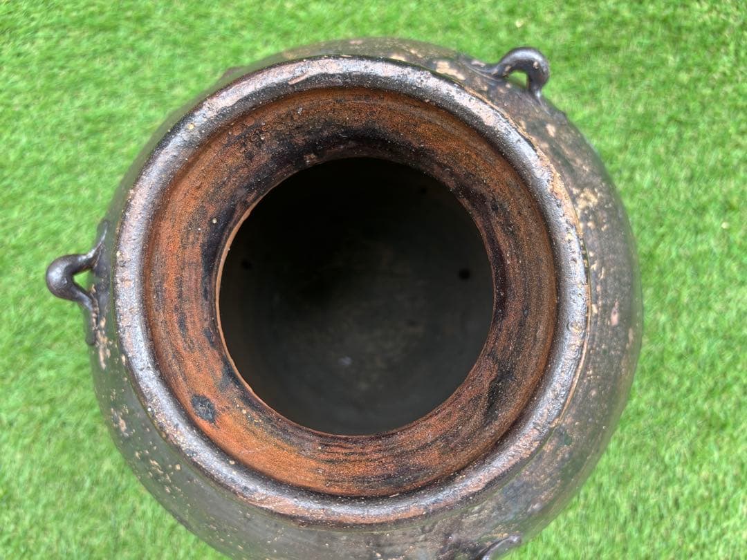 【沖縄/やちむん/希少】荒焼（あらやち）　特大サイズ約48cm