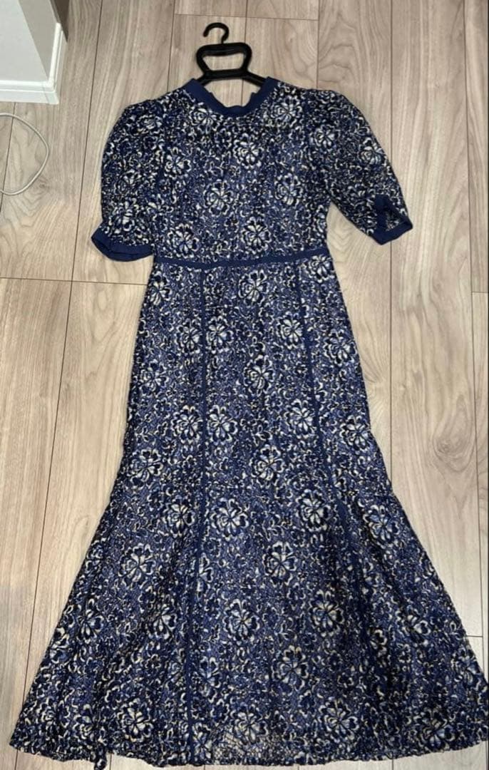 Mystrada マーメイドドレス　パーティードレス　ネイビー　38