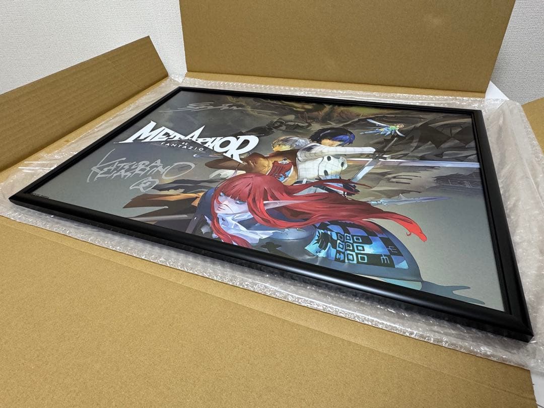 メタファー:リファンタジオ 直筆サイン入り A2メタルポスター 発売記念抽選会