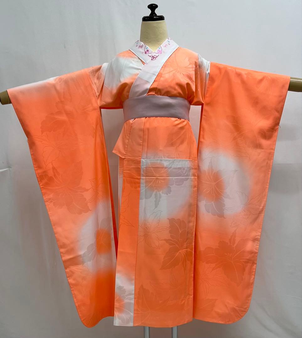 振り袖　フルセット　長襦袢付　金彩　刺繍　銀通し　豪華　成人式　長尺袋帯　612