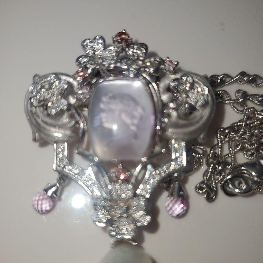 K18WG カメオ ネックレス Italy