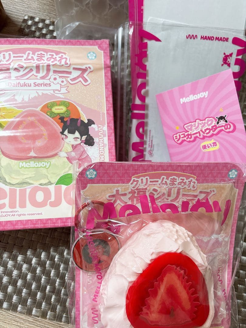 【即日発送】Mellojoy 大福シリーズ いちごキーホルダー