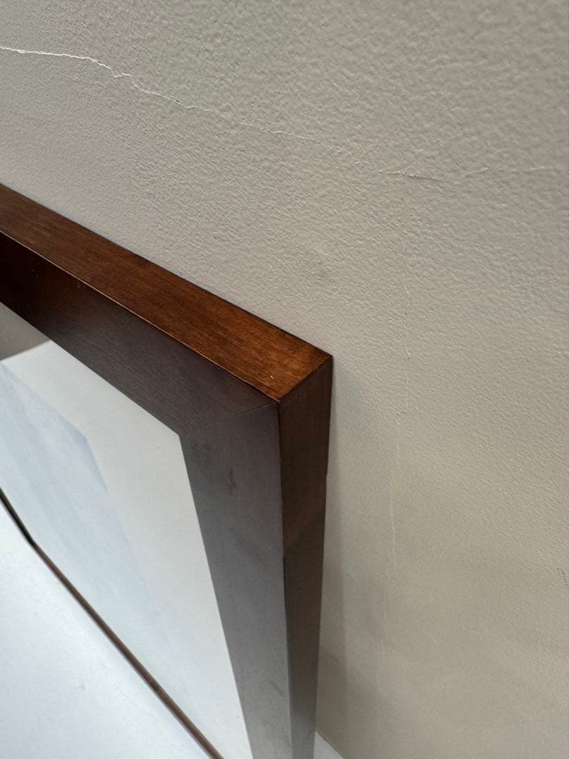 【在庫25】額 額縁 木製 焦茶 ダークブラウン 大きいサイズ アート 写真 f