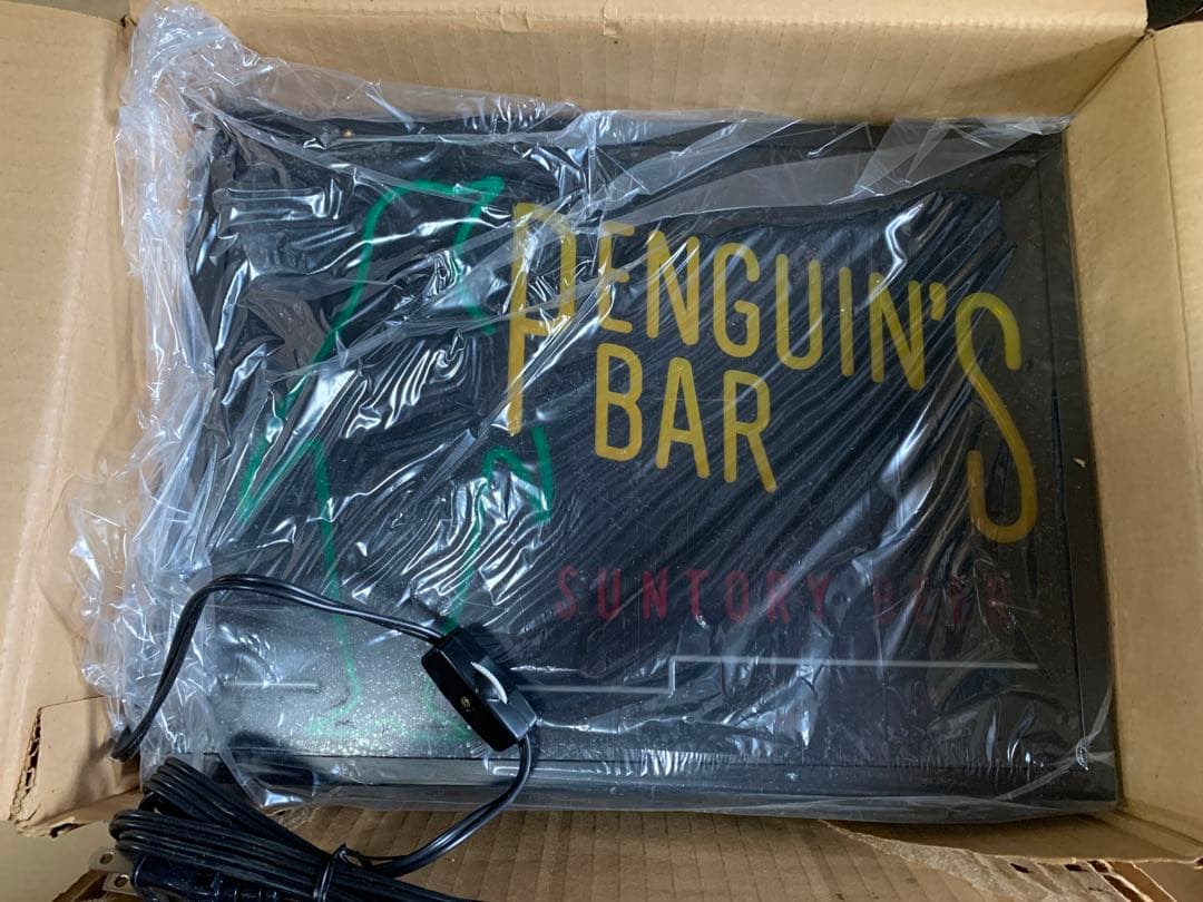 ⭐︎新品未使用⭐︎ SUNTORY ペンギンズバー　ネオン看板