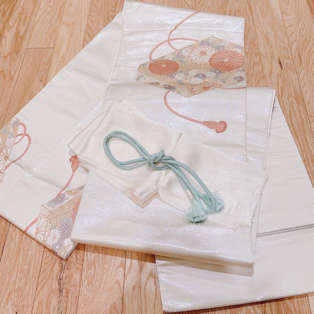 作家者　訪問着　本加賀友禅　フルセット　卒業式　入学式　お宮参　S M 袋帯