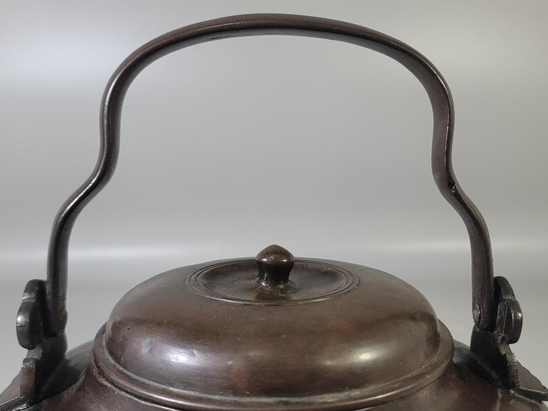 DT712 古銅 水注 瓶 時代物