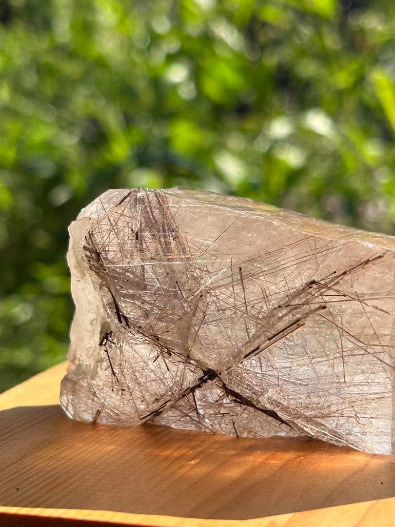 ブラウンルチル原石カテドラルAAAAAレインボー入 希少価値‼️大特価SALE