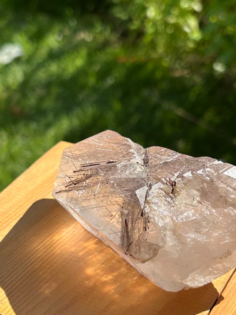 ブラウンルチル原石カテドラルAAAAAレインボー入 希少価値‼️大特価SALE