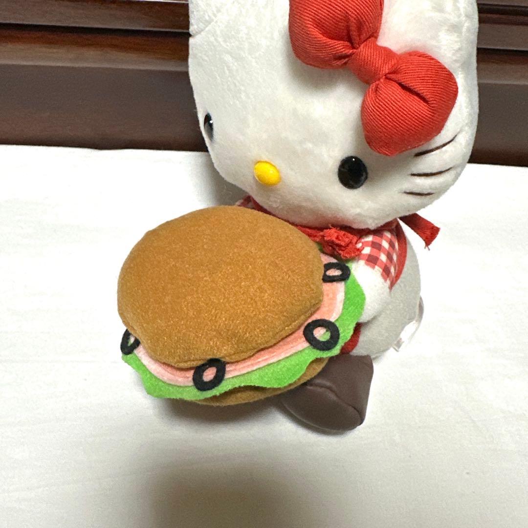 希少品　サンリオ　ハローキティ　コックさん　ハンバーガー　ぬいぐるみ　非売品