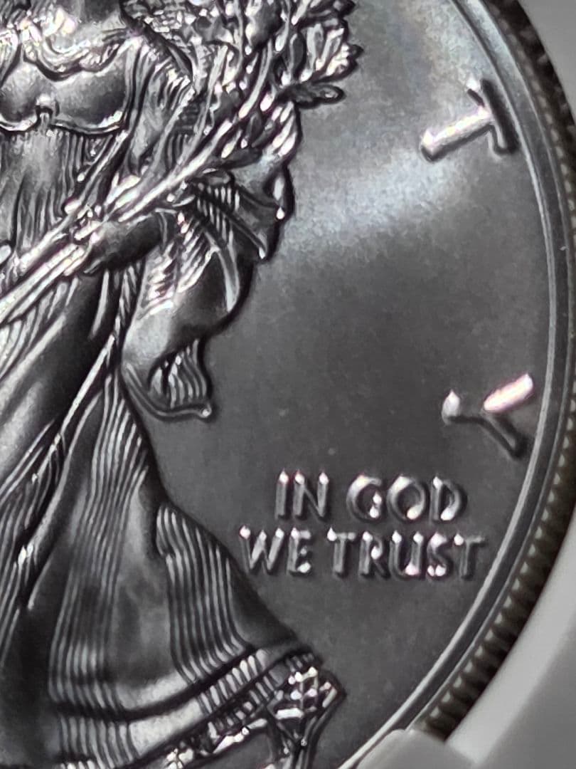 (初日及び記念ラベル)アメリカ合衆国　イーグル銀貨　2017