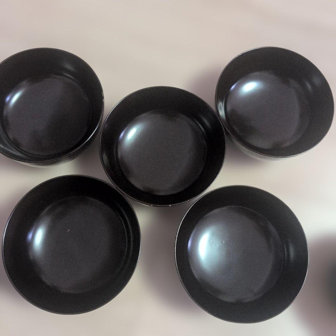 輪島塗 吸物椀 5客 蓋碗 漆芸 漆器 牡丹蝶金蒔絵5客セット