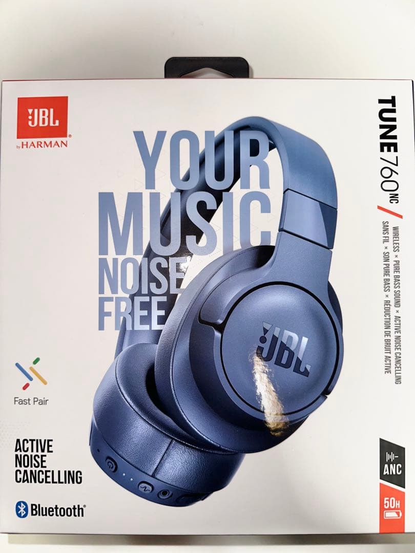JBL Tune 760NC ワイヤレスヘッドフォン ブルー