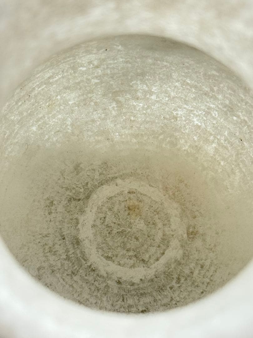 インド産　天然大理石細工　ベース　花瓶