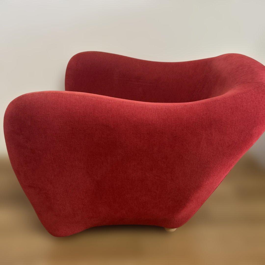 【極美品】IDEE ミニミラー　アームチェア　ソファ　クッション付き