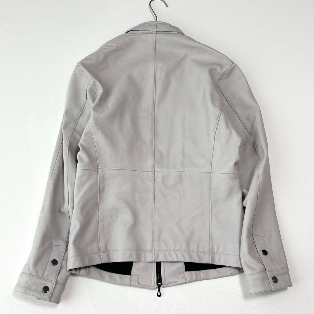 ニコルクラブフォーメン　ラムレザー シングルライダース　ブルゾン　羊革　本革
