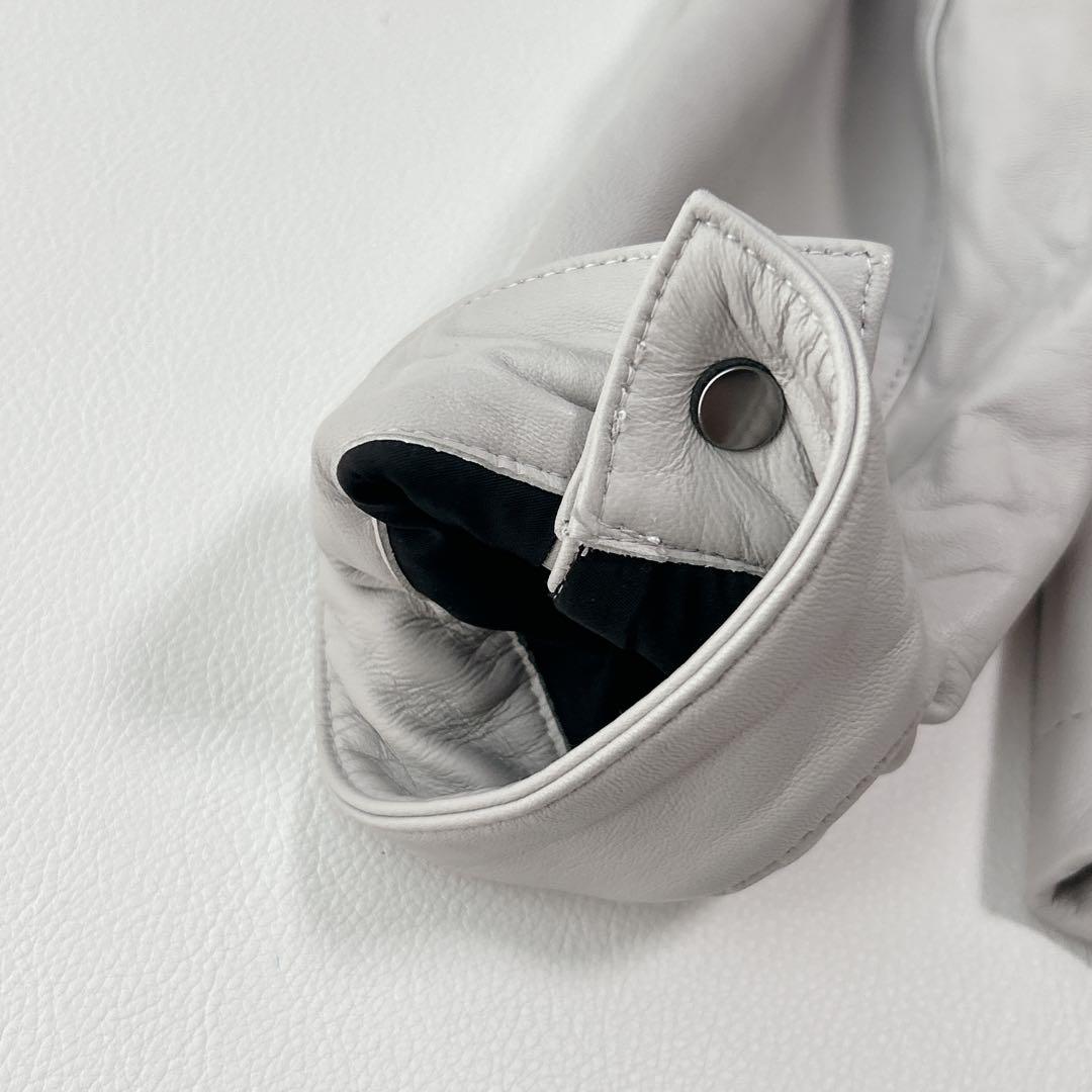 ニコルクラブフォーメン　ラムレザー シングルライダース　ブルゾン　羊革　本革