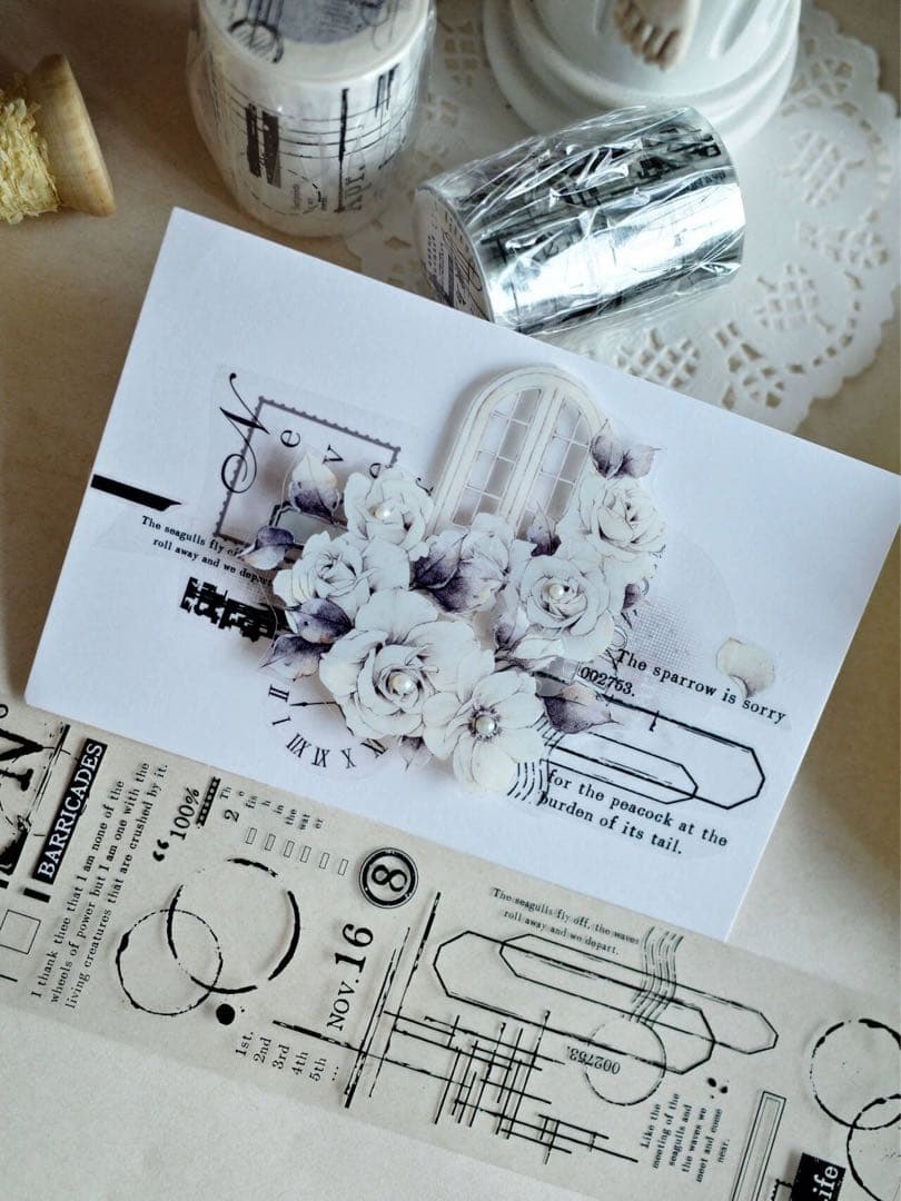 ⭐️SALE⭐️ 壹洱原创《横与竖》海外マスキングテープ　マステ 【2360】