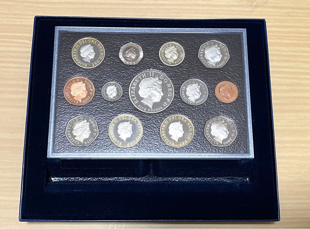 2006年 イギリス 13枚 プルーフ硬貨セット 箱付
