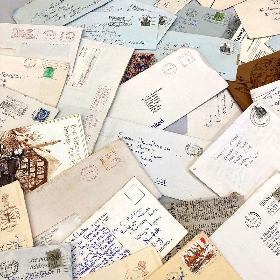 ラスト2手紙・封筒関係の紙モノだけで【800g】 紙物 素材 ジャンクジャーナル