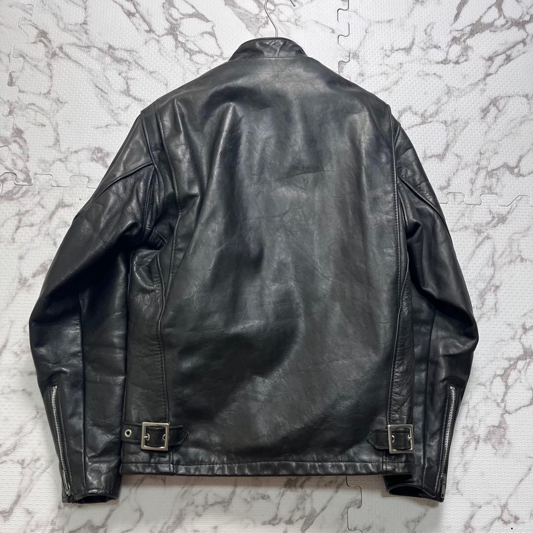 ライナー付き✨【米国製】schott シングルライダース ボア 黒 34 牛革
