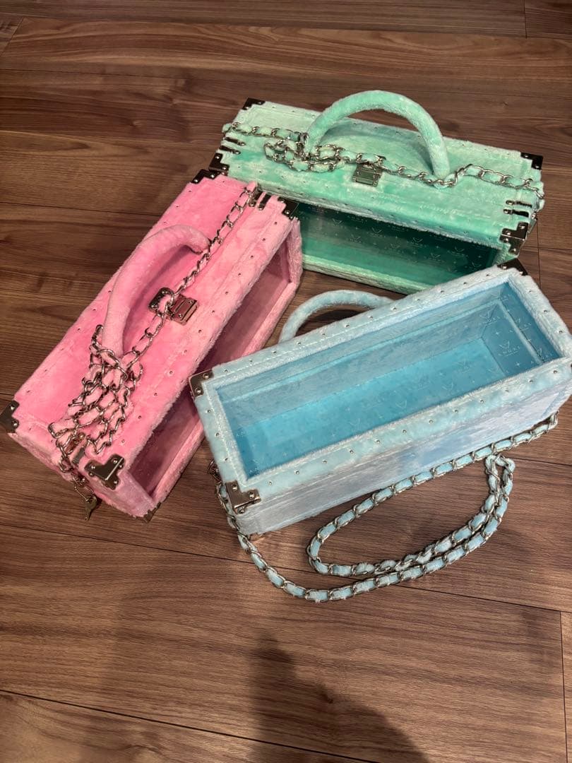 ANGEL エンジェル シャンパン ピンク ブルー　グリーンファータイプ　空箱