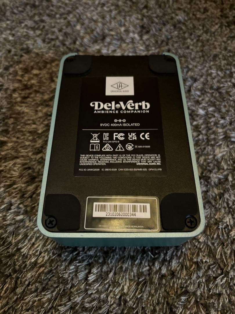 UAFX Del-Verb ディレイ・リバーブ 2 in 1 エフェクター