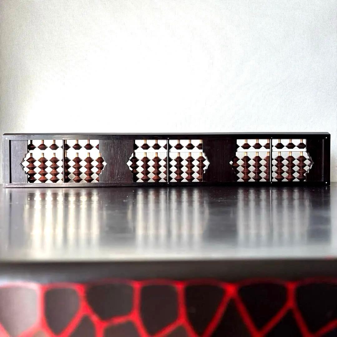 【雲州七人衆 田中義吉】雲州そろばん 名工 義常【イス玉 黒檀枠 27桁】