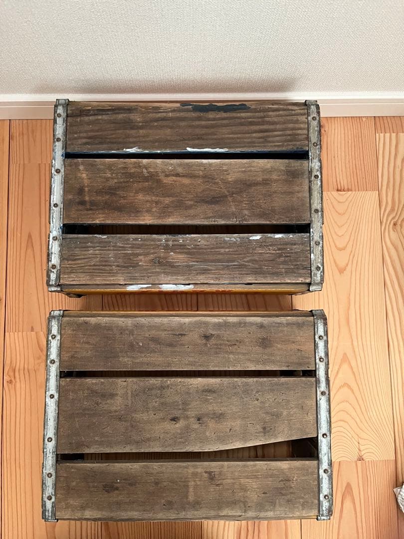 Coca-Cola ヴィンテージ木製ボックス2個セット