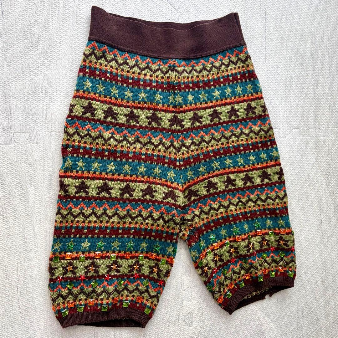 Jean Paul Gaultier サルエルパンツ 総柄 マルチ スタッズ