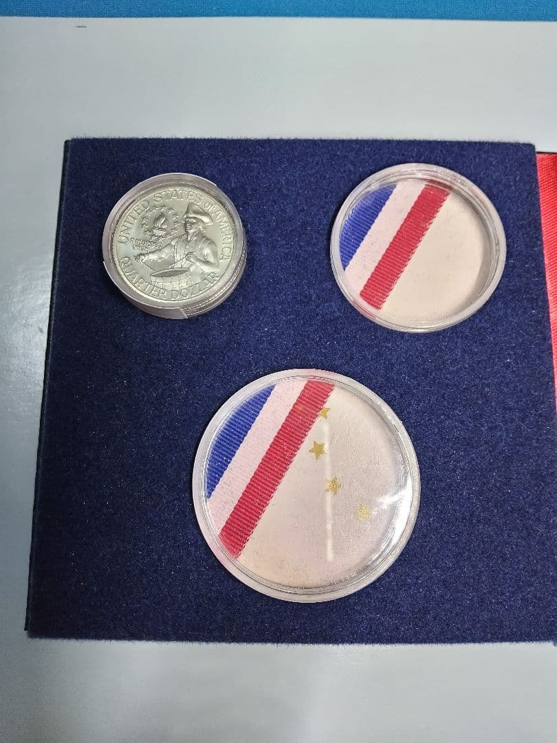 hab023 クォーター銀貨3枚セット 1957D.,1976年記念,2009年