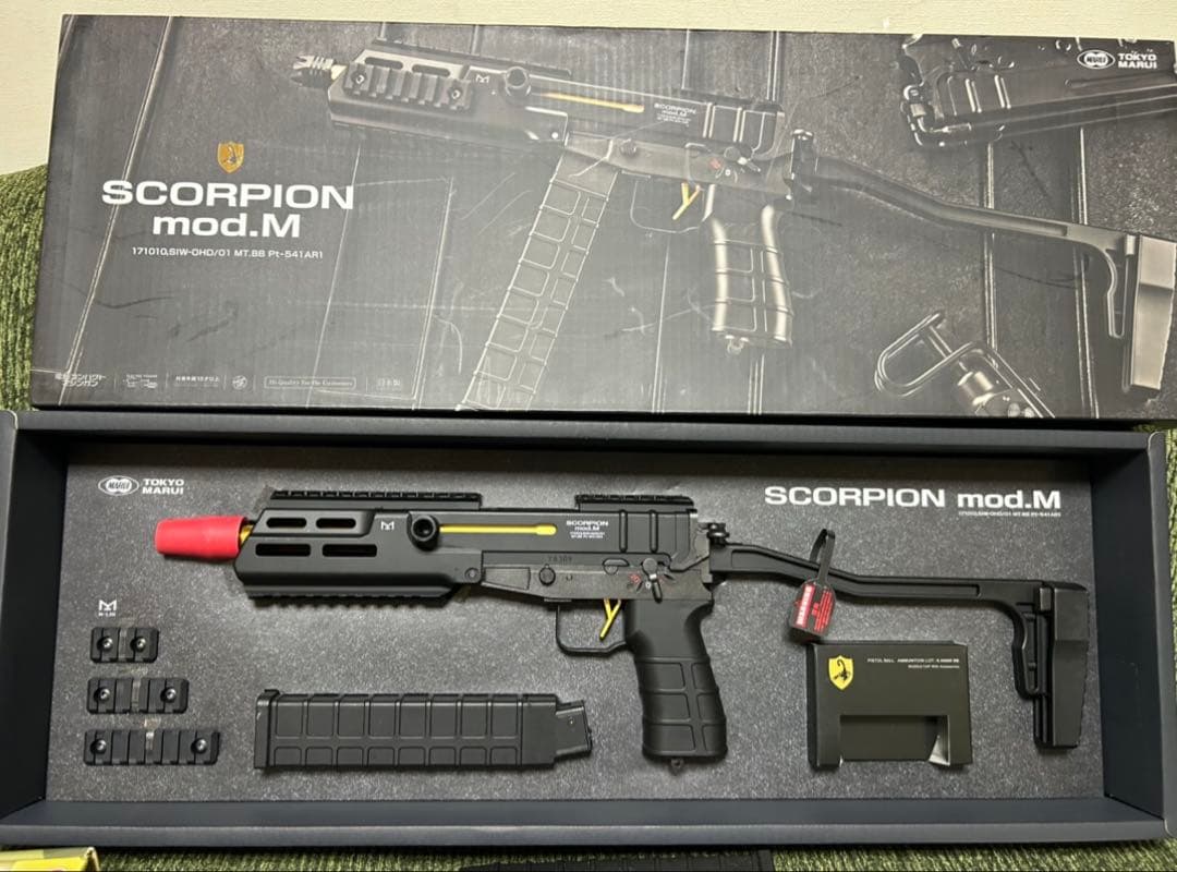 【動作確認済】東京マルイ　スコーピオン　mod.m 付属品つき