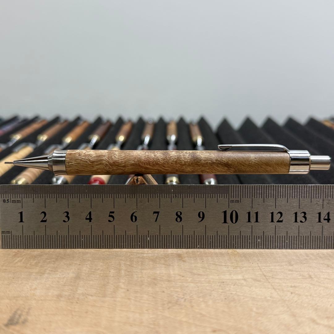 199マーブルウッド　木製シャーペン　強低重心ダブルR ステンレス