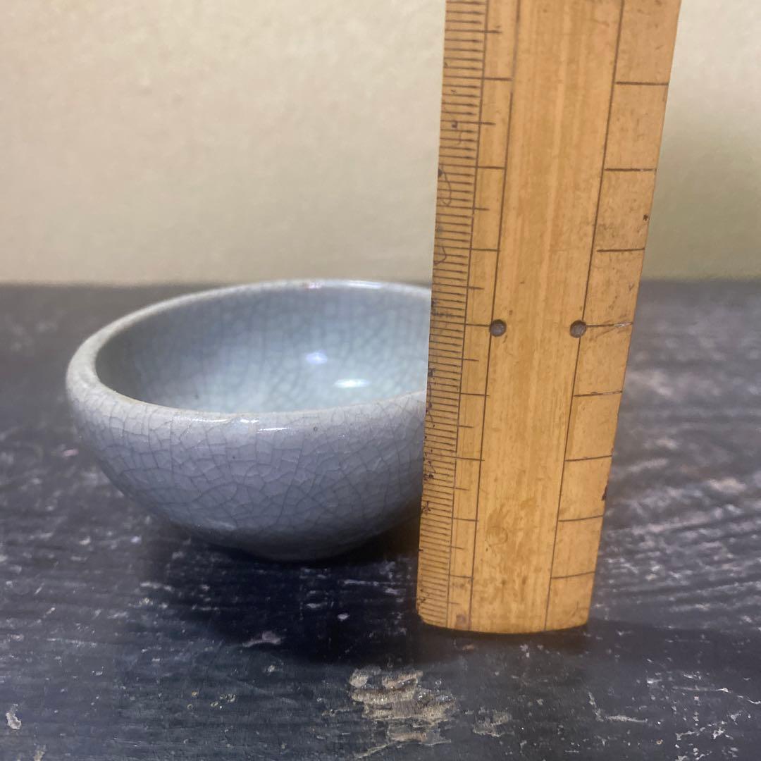中国古玩ヒビ焼盃　7cm4cm