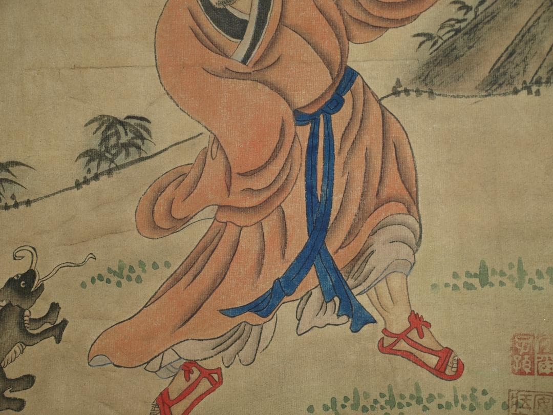 民間仕入れ品　　北宋　武宗元作　肉筆美女図 吴炳 BD317A12-2