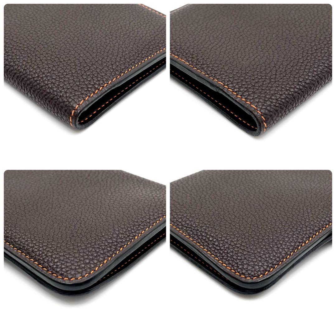 ✴︎極美品✴︎HERMES エルメス ドゴン コンパクト バイカラー ブラウン