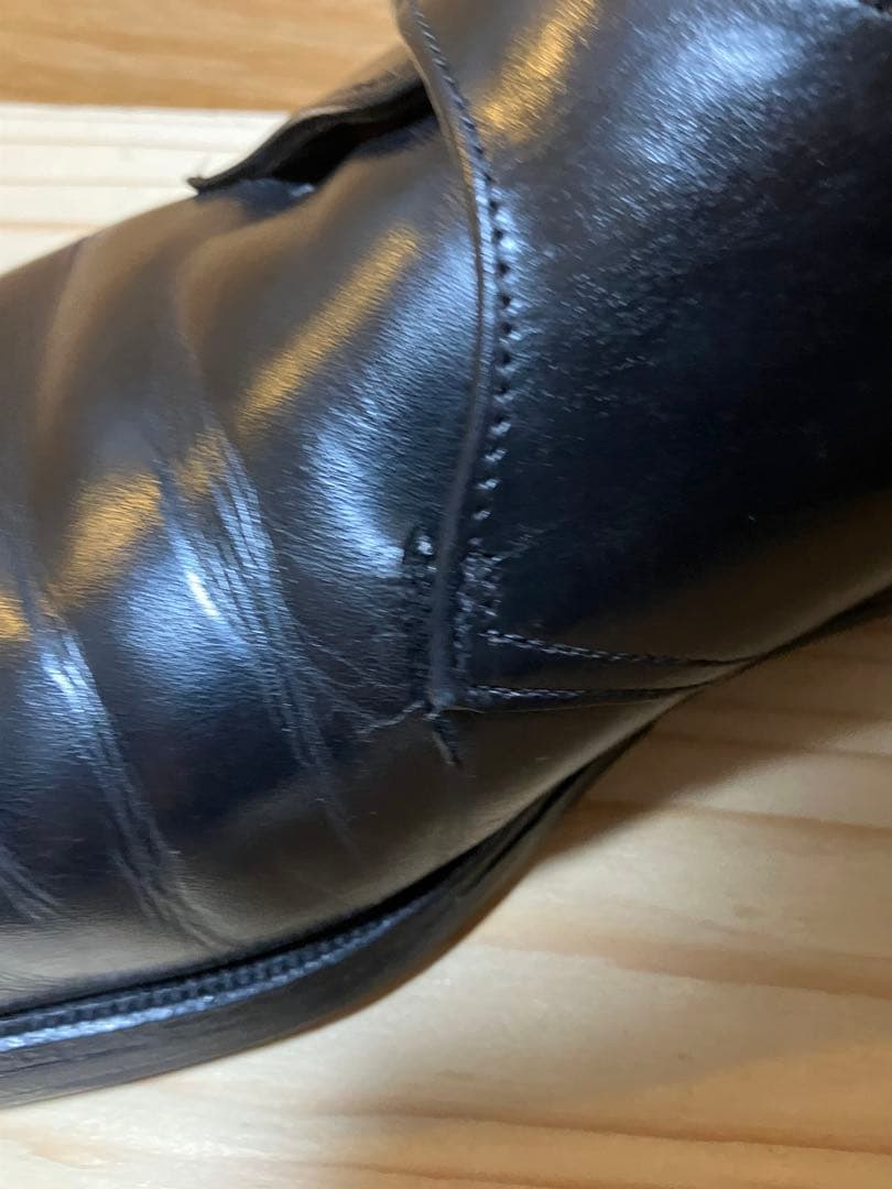 aldenオールデンモンクストラップ ブラックレザーシューズ81/2