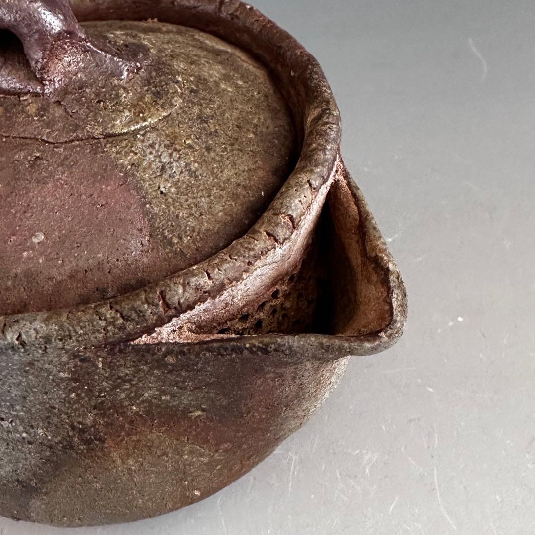 煎茶道具　備前焼　宝瓶　森宝山　陶芸　急須　骨董　アンティーク　煎茶器
