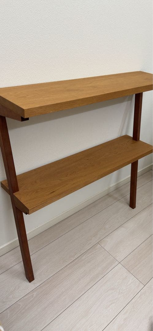 期間限定です。27日まで。 2段シェルフ　ウォールナット✖️バターナット