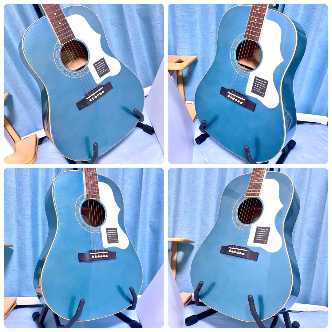 【牛骨★ギブソン直系】Epiphone☆EJ-45S青【弾き易く調整☆新品弦】