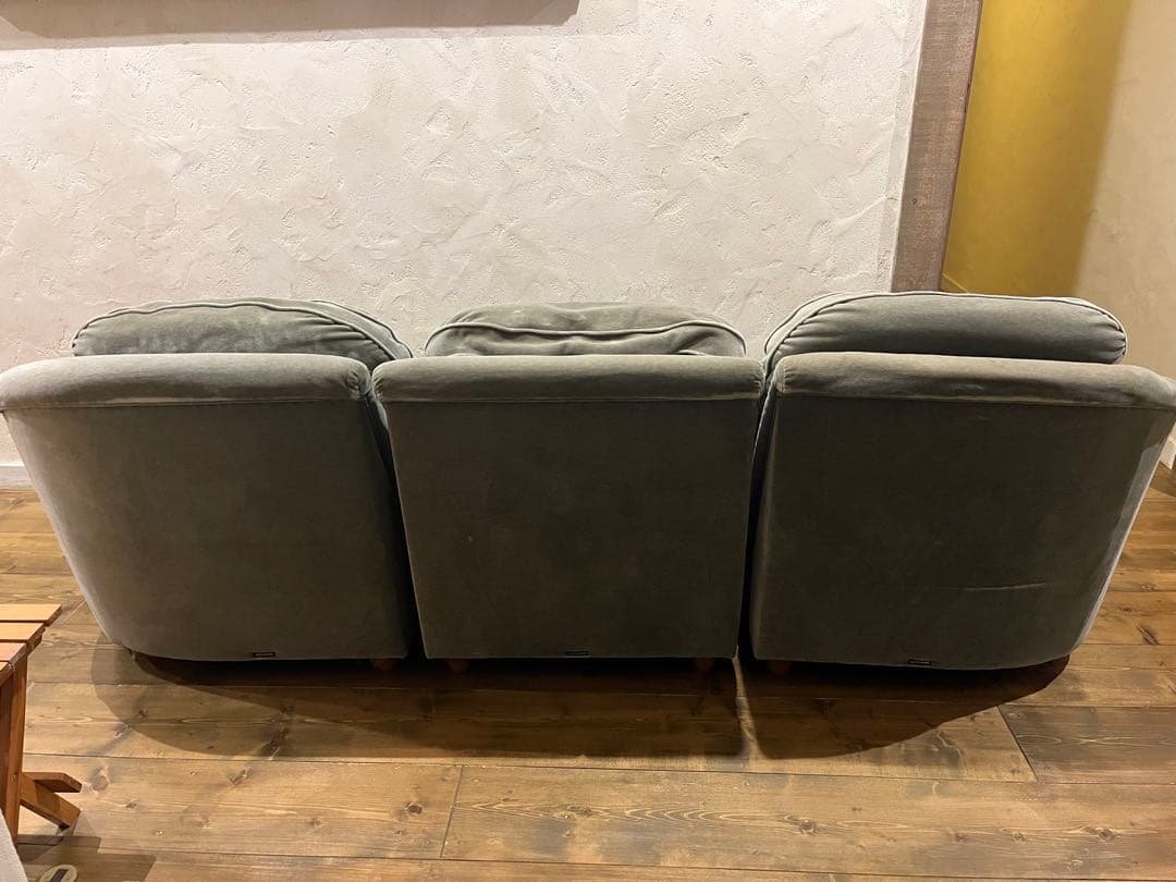 m　maruni ベルサイユ　3人掛け ソファ オットマン ベロア