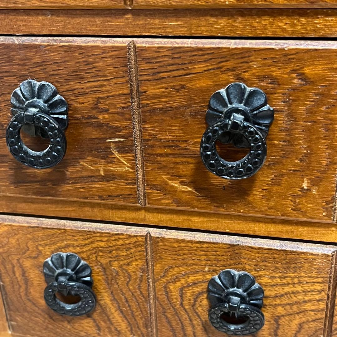 薬棚　薬箪笥　木製　引き出し　アンティーク　レトロ