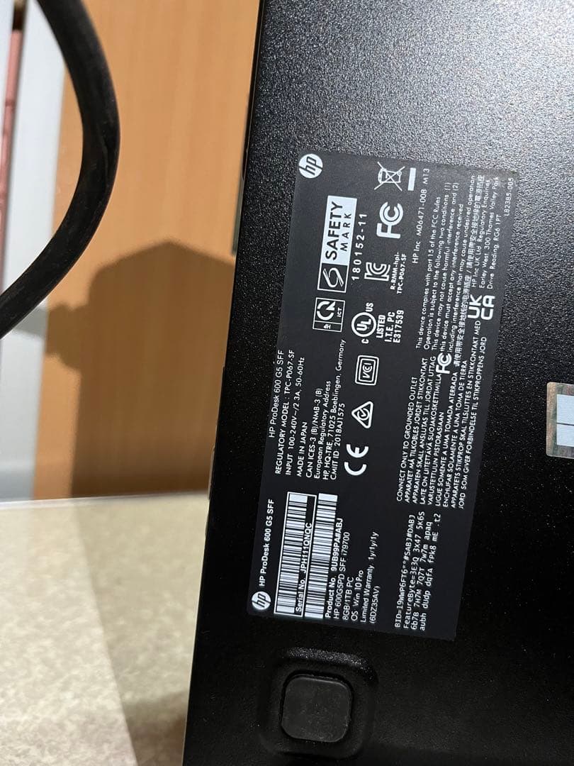 hp prodesk 600 G5 i7 9700 パソコン　デスクトップ