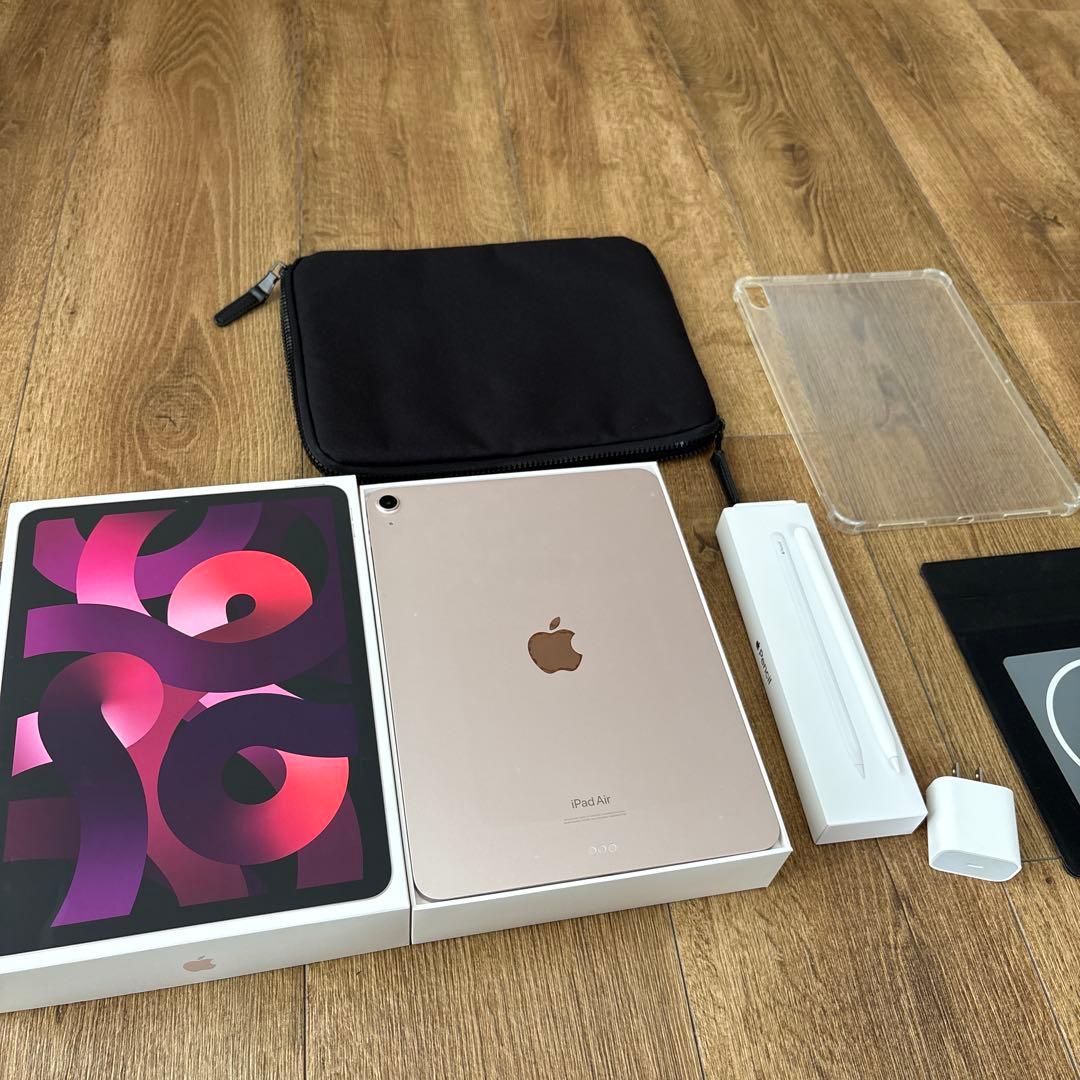 iPad Air 第5世代 64GBピンク＋Apple Pencil＋ケース等
